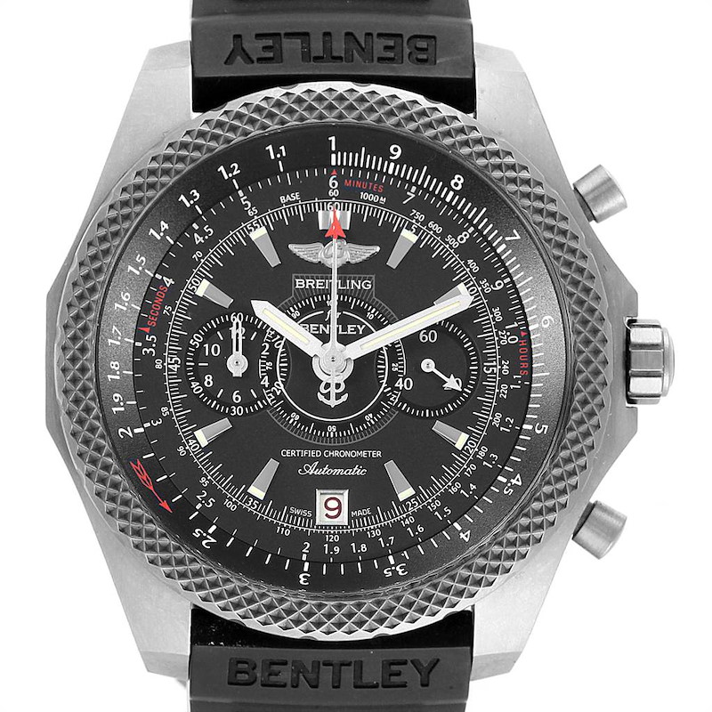 Breitling Bentley Super Sports Rubber Strap Mens Watch E27365 Box Papers SwissWatchExpo