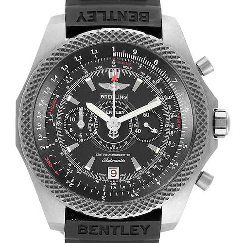 Photo of Breitling Bentley Super Sports Rubber Strap Mens Watch E27365 Box Papers
