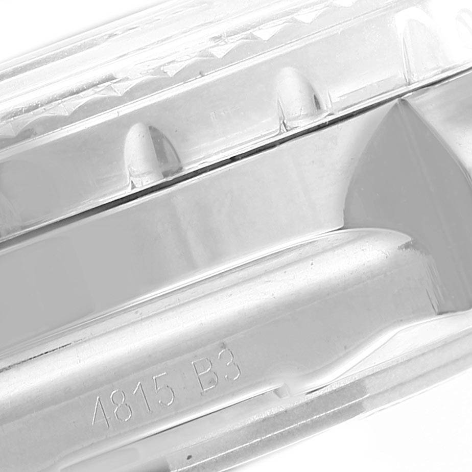 This close-up image shows the side edge detailing and part of the bezel of a Breitling Bentley AB0521U0/A768/789P/A20BA.1 Men's Stainless Steel Silver Dial AB0521U0/A768/789P/A20BA.1 Men's Stainless Steel Silver Dial watch.