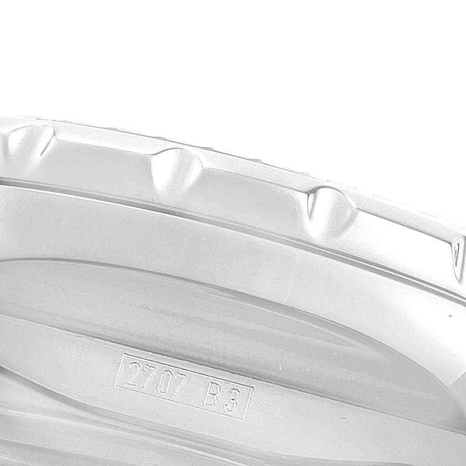 This image shows a close-up angle of the bezel and part of the casing on a Breitling Bentley A25362 Men
s Stainless Steel Black Dial A25362 Men
s Stainless Steel Black Dial model watch.