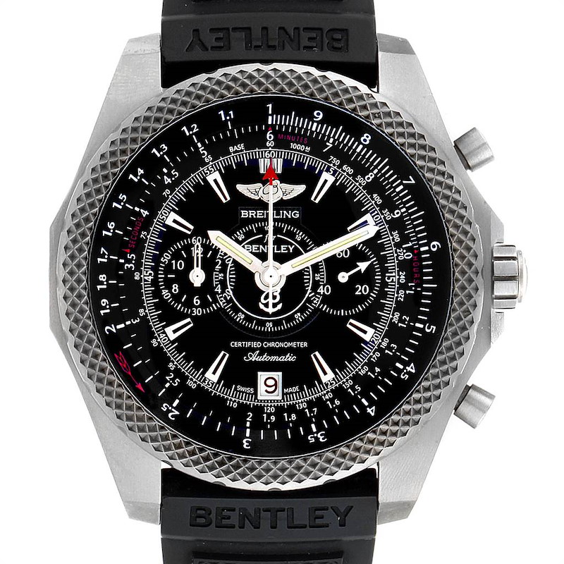 Breitling Bentley Super Sports Rubber Strap Mens Watch E27365 Box SwissWatchExpo