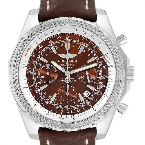 Photo of Breitling Bentley Bronze Dial Chronograph Steel Mens Watch A25362