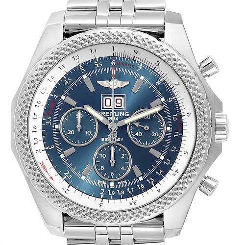 Photo of Breitling Bentley 6.75 Speed Chronograph Blue Dial Mens Watch A44364