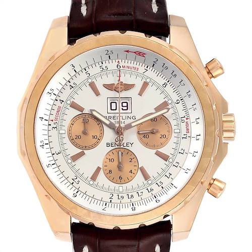 Photo of Breitling Bentley 6.75 Rose Gold Black Dial Chronograph LE Watch H44363