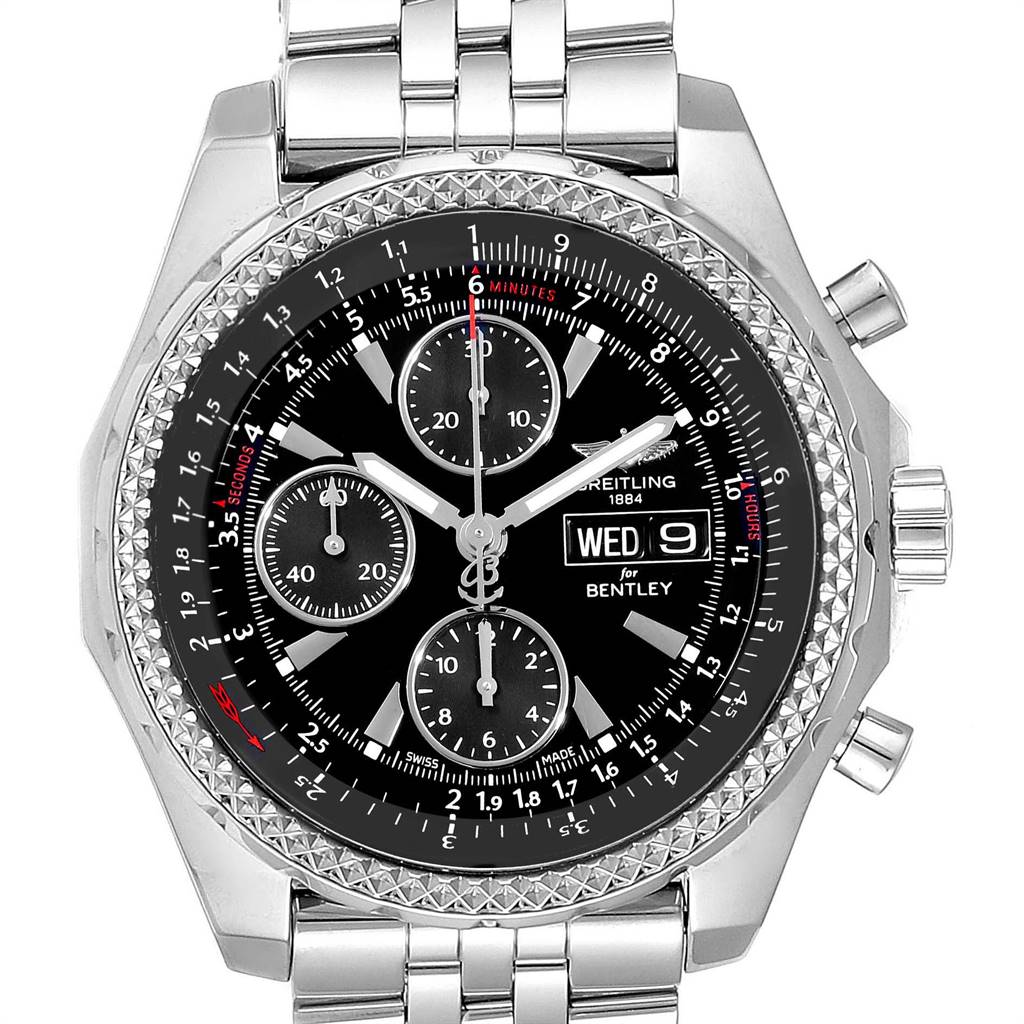 Breitling Bentley Motors GT Special Edition Mens Watch A13362 Box Card | SwissWatchExpo