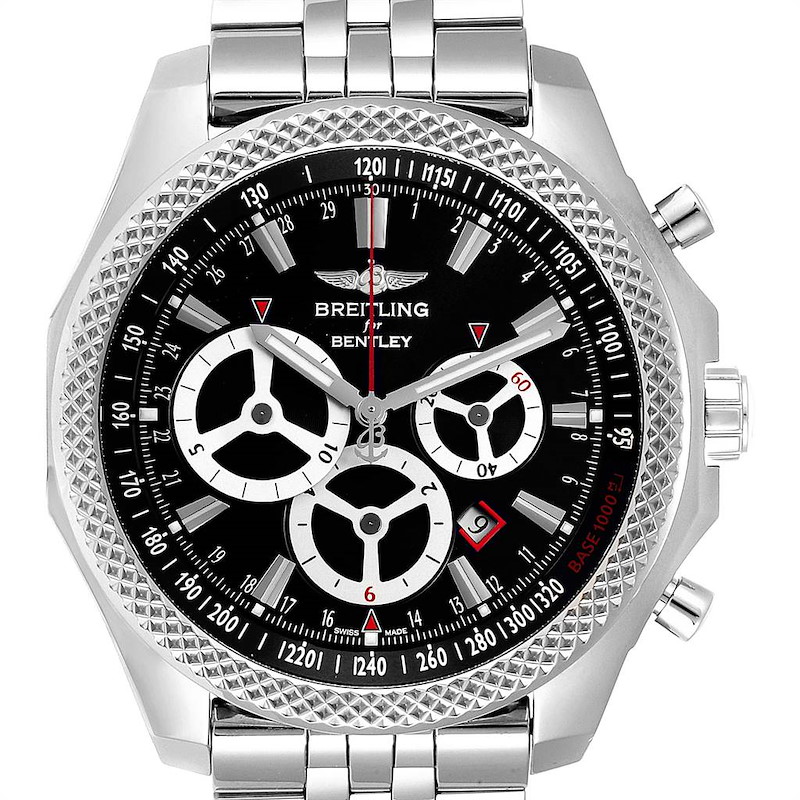 Breitling Bentley Barnato Racing Black Dial Mens Watch A25366 SwissWatchExpo