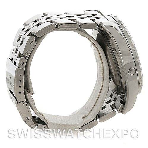 This image shows a side view of a Rolex Submariner A25362 Men's Steel and Gold (two tone) Black Dial A25362 Men's Steel and Gold (two tone) Black Dial watch, highlighting the metal bracelet and clasp mechanism.