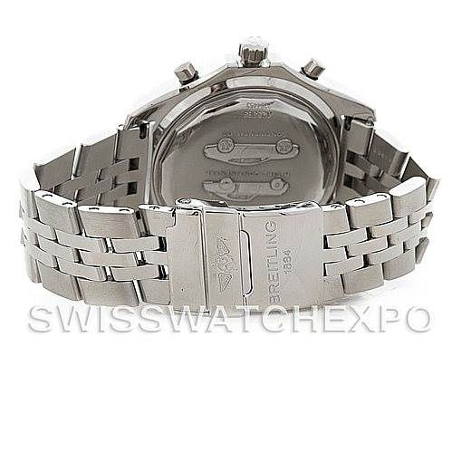 The image shows the back and bracelet of the Breitling Bentley A25363 Men's Stainless Steel Blue Dial A25363 Men's Stainless Steel Blue Dial watch.