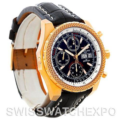 Breitling Bentley GT Continental Racing Limited Ed 18K Rose Gold Watch H13353 SwissWatchExpo