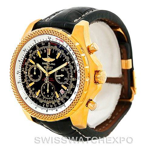 Breitling Bentley Motors 18K Yellow Gold Special Edition Watch K25362 SwissWatchExpo