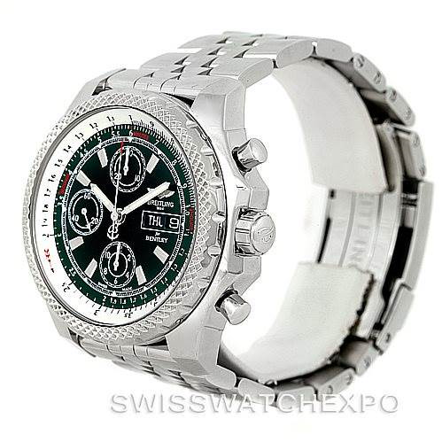 Breitling Bentley Motors GT II Green Special Edition Watch A25363 SwissWatchExpo