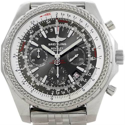 Photo of Breitling Bentley Motors Chronograph Grey Dial Mens Watch A25362
