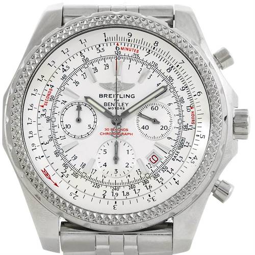 Photo of Breitling Bentley Motors Chronograph White Dial Mens Watch A25362
