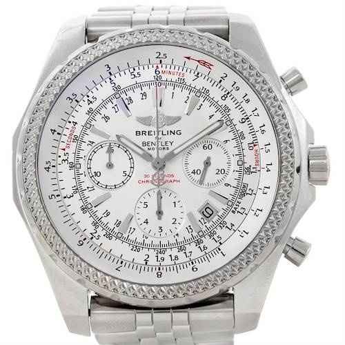 Photo of Breitling Bentley Motors Chronograph White Dial Mens Watch A25362