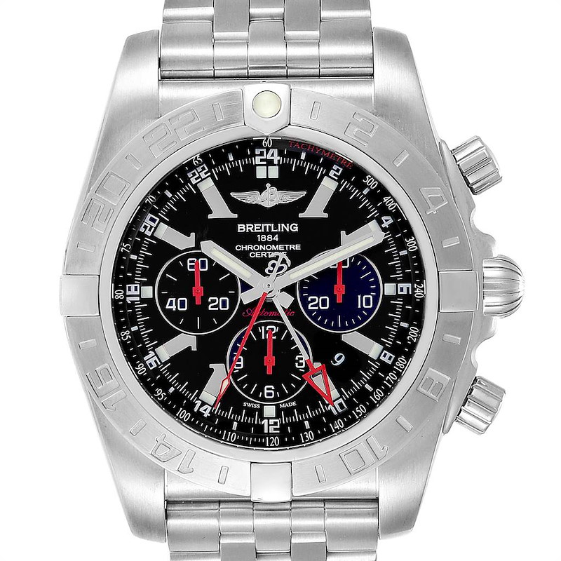 Breitling Chronomat GMT Limited Edition Mens Watch AB0412 Box Papers SwissWatchExpo