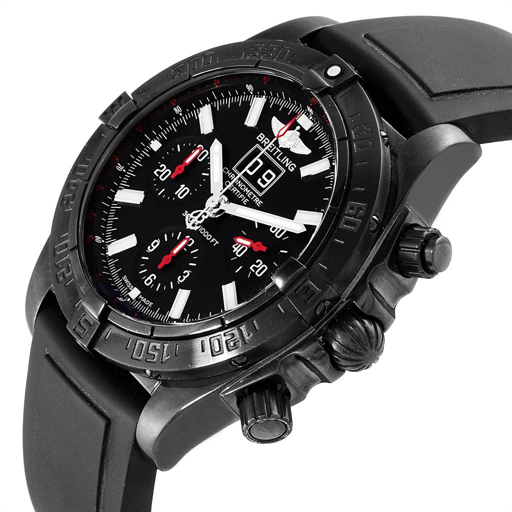Breitling Chronomat Blackbird Blacksteel Limited Edition Watch M44359 ...