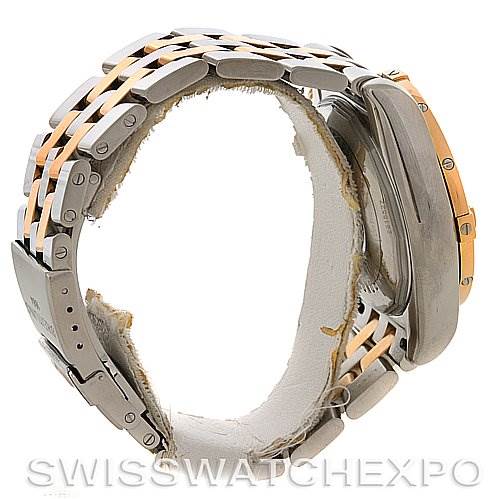 The image shows a side view of the Breitling Chronomat C1335611/K515-TT Men
s Stainless Steel Burgundy Dial C1335611/K515-TT Men
s Stainless Steel Burgundy Dial watch, highlighting its bracelet and clasp.