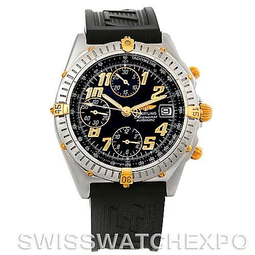 Breitling Chronomat Steel and Gold two tone B13350 Stock 4318 SwissWatchExpo