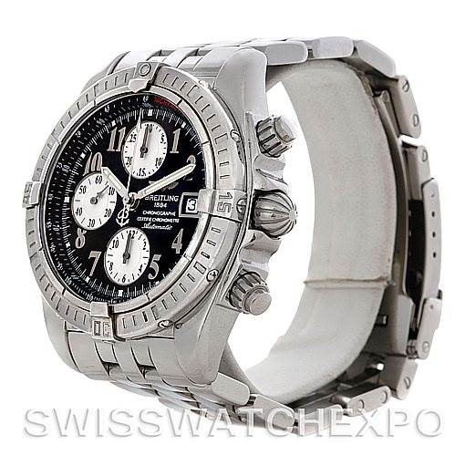 Breitling Chronomat Evolution Steel Men's Watch A13356 SwissWatchExpo