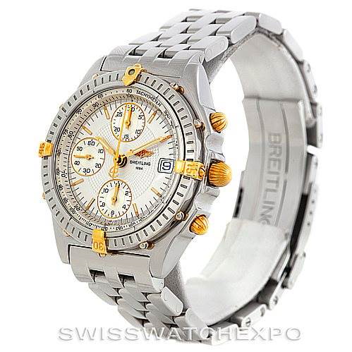Breitling Chronomat Steel and 18K Yellow Gold Watch B13050 SwissWatchExpo