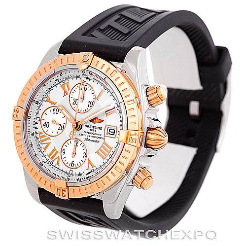 Breitling Chronomat Evolution Steel and Rose Gold Watch C13356 SwissWatchExpo