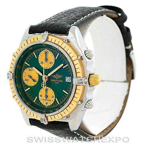 Breitling Chronomat Steel 18K Yellow Gold Watch D13048 SwissWatchExpo