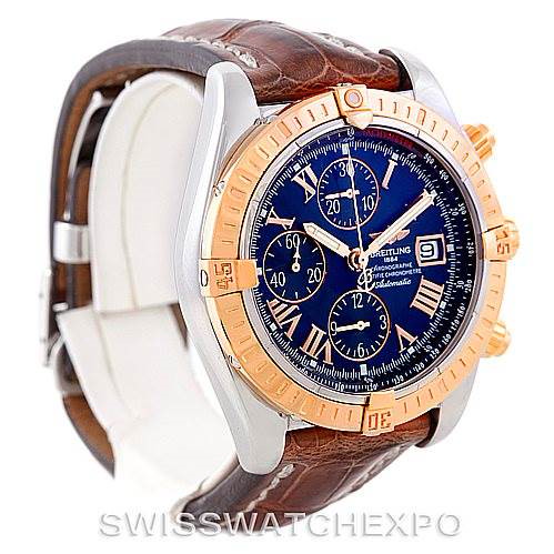 Breitling Chronomat Evolution Steel and Rose Gold Watch C13356 SwissWatchExpo