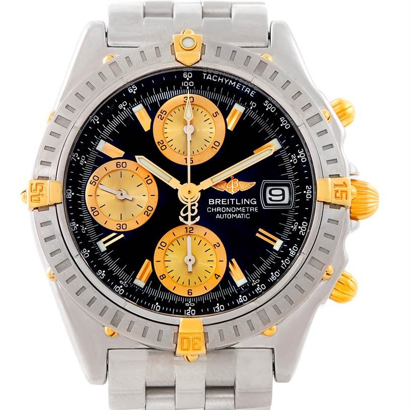 Breitling Chronomat Steel 18K Yellow Gold Watch B13352 | SwissWatchExpo
