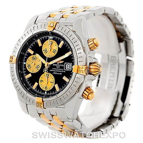 Breitling Chronomat Steel 18K Gold Watch B13356 Unworn SwissWatchExpo