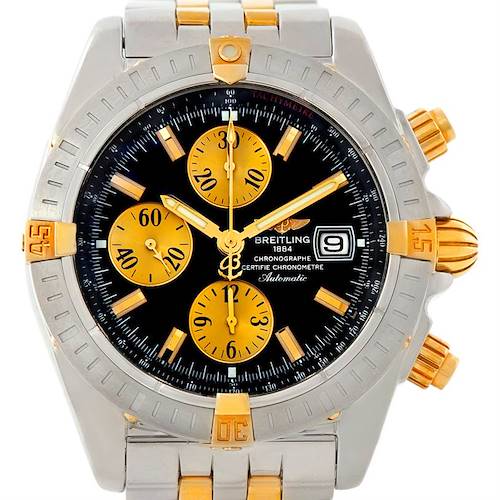 Photo of Breitling Chronomat Steel 18K Gold Watch B13356 Unworn