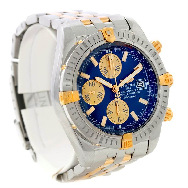 Breitling Chronomat Steel 18K Yellow Gold Watch B13356 SwissWatchExpo