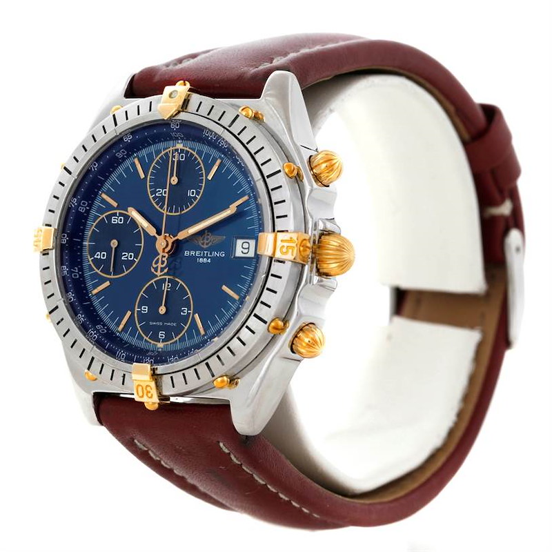 Breitling Chronomat Steel 18K Yellow Gold Watch B13048 SwissWatchExpo