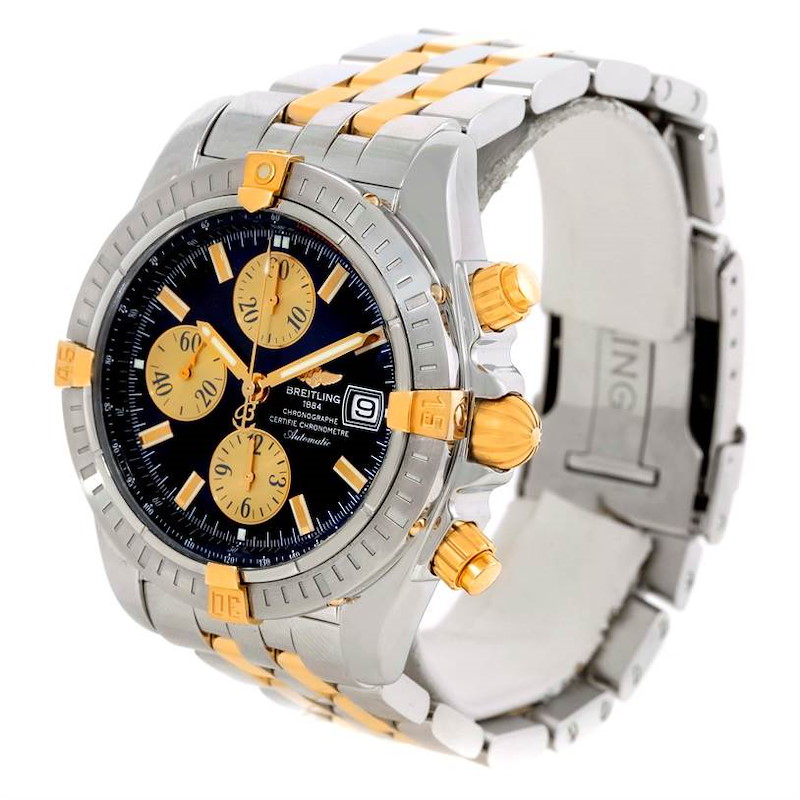 Breitling Chronomat Steel 18K Yellow Gold Watch B13356 Unworn SwissWatchExpo