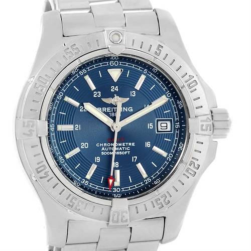 Photo of Breitling Colt Automatic Stainless Steel Blue Dial Mens Watch A17380