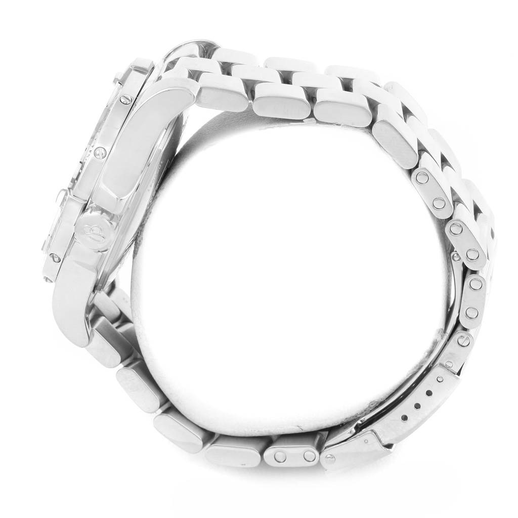 The image shows a side view of the Breitling Colt A17380 Men
s Stainless Steel Silver Dial A17380 Men
s Stainless Steel Silver Dial watch, focusing on the bracelet and case.