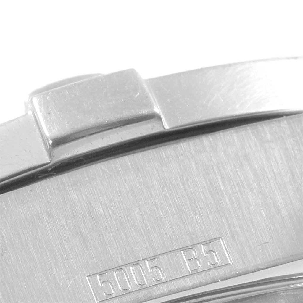 The image shows a close-up of the clasp and part of the bracelet of a Breitling Colt A74380 Men's Stainless Steel Black Dial A74380 Men's Stainless Steel Black Dial watch.