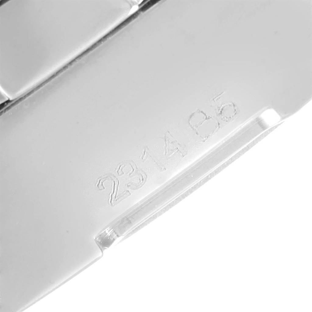 The image shows the underside of the clasp of a Breitling Colt A17388 Men's Stainless Steel White Dial A17388 Men's Stainless Steel White Dial watch, with a part number engraved.