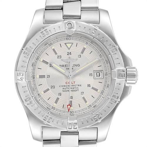 Photo of Breitling Colt 41mm Silver Dial Automatic Steel Mens Watch A17380