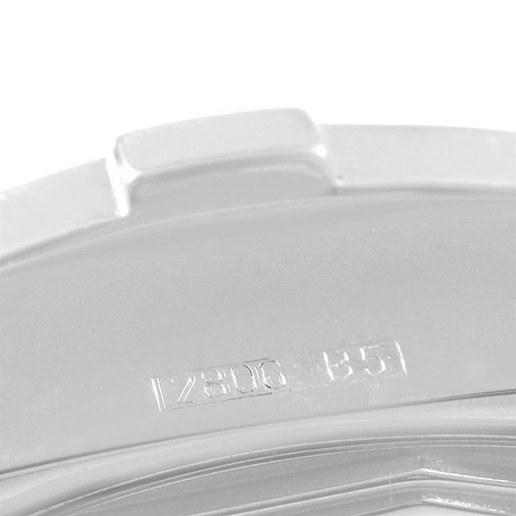 The image shows a close-up of the bezel and part number (7806 51) on the Breitling Colt A17380 Men's Stainless Steel Black Dial A17380 Men's Stainless Steel Black Dial watch.