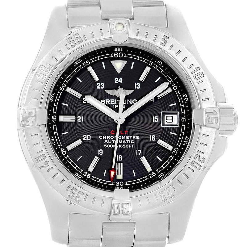 Breitling Colt 41mm Black Dial Automatic Steel Mens Watch A17380 SwissWatchExpo