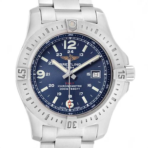 Photo of Breitling Colt Blue Dial Stainless Steel Mens Watch A74388