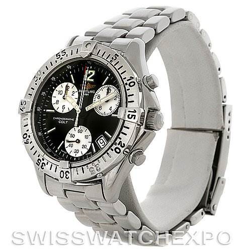 Breitling Colt Chronograph Stainless Steel Mens Watch A53035 SwissWatchExpo