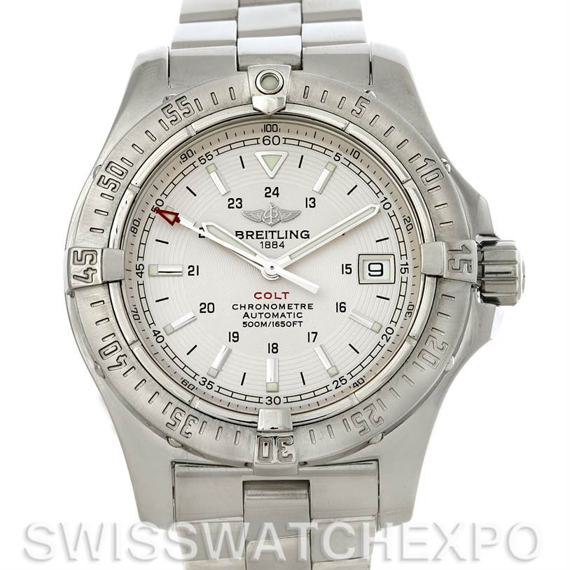 Breitling Colt Automatic Stainless Steel Mens Watch A17380 | SwissWatchExpo