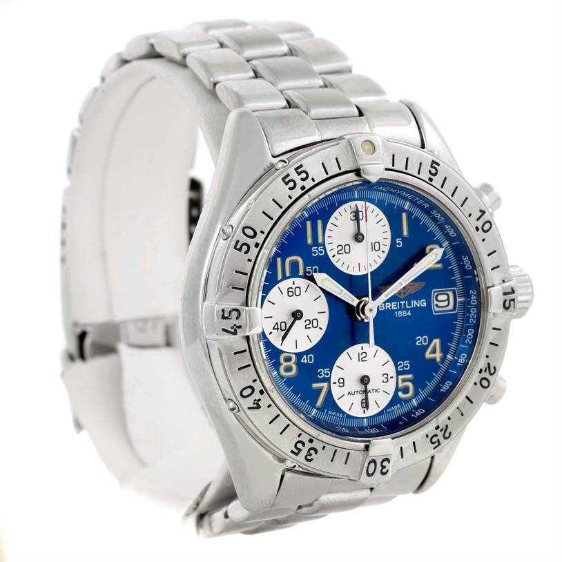 Breitling Colt Automatic Stainless Steel Blue Dial Mens