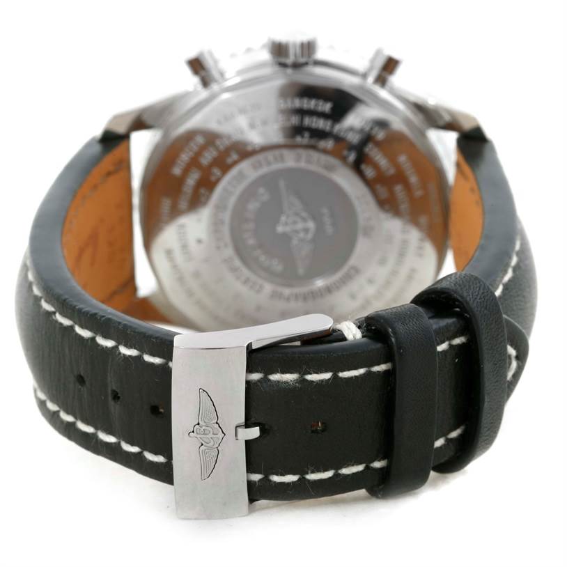 Breitling Navitimer World Chronograph Black Dial Watch A24322 Unworn ...