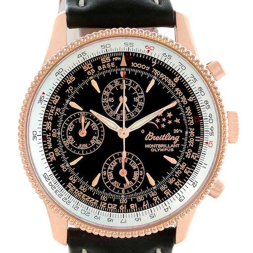 Photo of Breitling Montbrillant Olympus Rose Gold Limited Edition Mens Watch R19350
