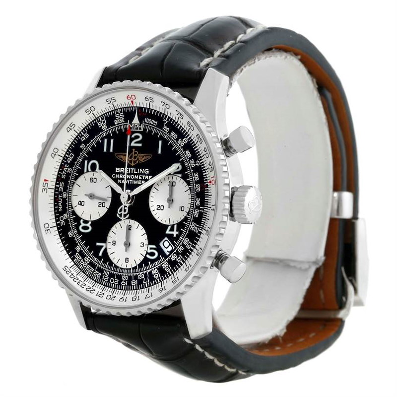 Breitling Navitimer Automatic Chronograph Black Dial Watch A23322 SwissWatchExpo