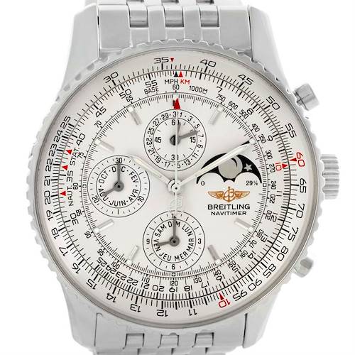 Photo of Breitling Navitimer Montbrillant Olympus Moonphase Mens Watch A19340