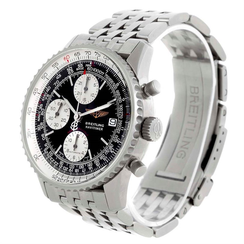 Breitling Navitimer Fighter Automatic Chronograph Steel Watch A13330 SwissWatchExpo