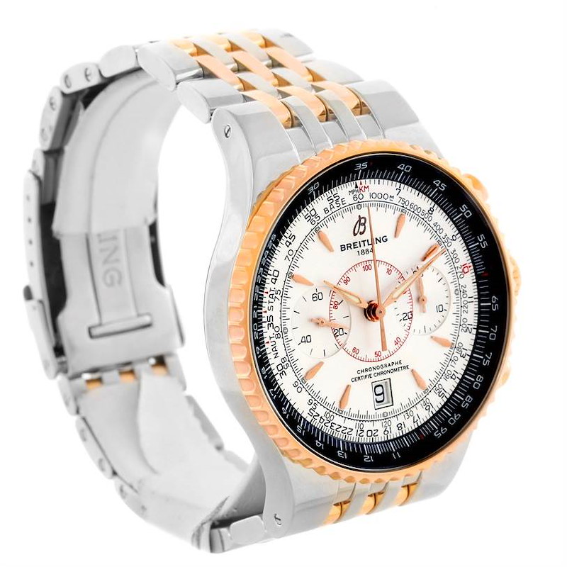 Breitling Montbrillant Legende Steel 18K Rose Gold Watch C23340 SwissWatchExpo